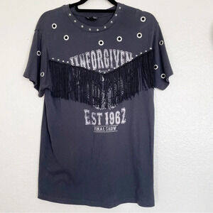 Topshop western style Graphic T-Shirt Sz 8